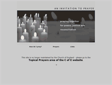 Tablet Screenshot of invitationtoprayer.org